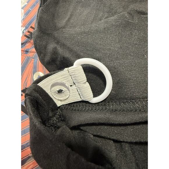 Womens Cotton Linen Blend Maternity Capris Pants, Lounge Pregnancy Cropped Pants - Picture 12 of 15